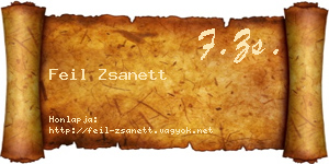 Feil Zsanett névjegykártya
